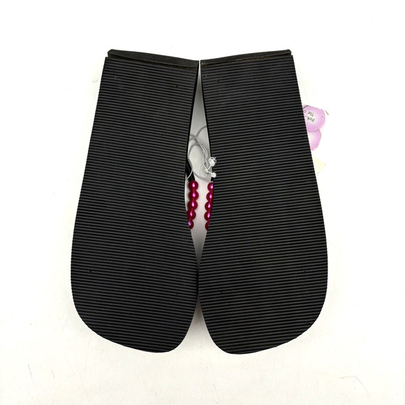 NWT Vintage 90s Y2K Xhilaration Platform Pink Pearl Strap Flip Flop Sandals 7 - Picture 14 of 16